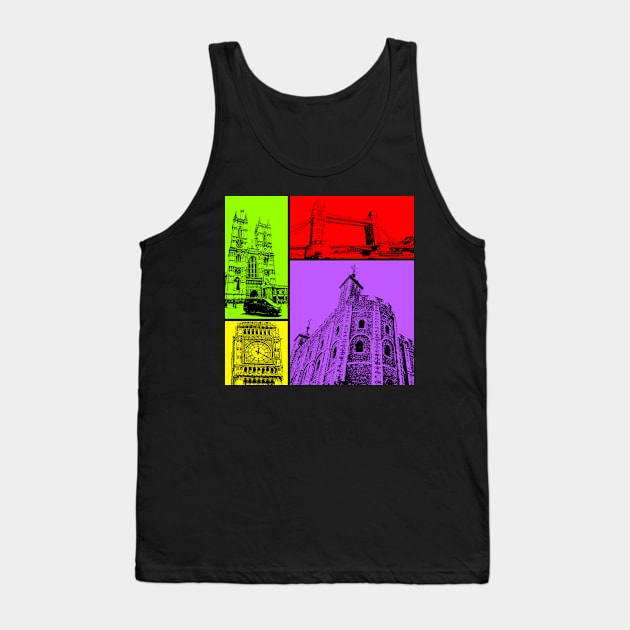 London Pop Tank Top by SimplyMrHill